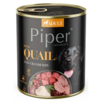 Piper dog konzerva 800g -  prepelica a brusnice